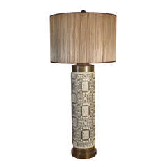 Vintage Beautiful, French Wall Paper Roller as a Lamp