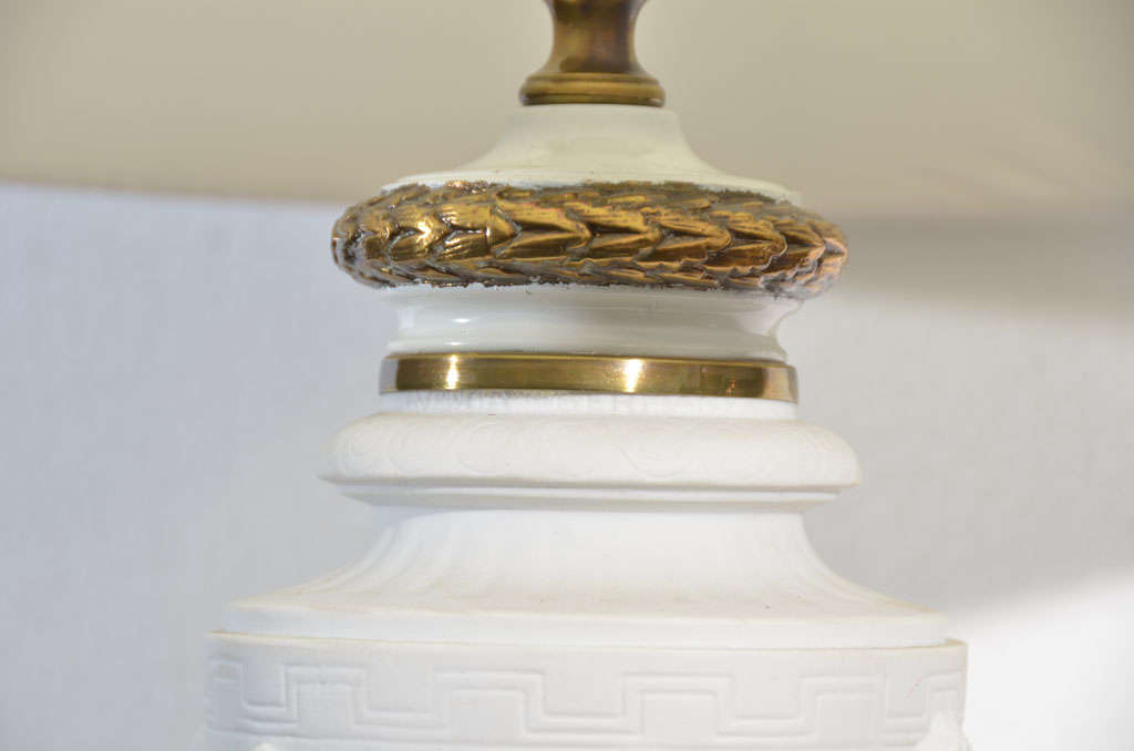 1930's Italian Bisque Porcelain Table Lamps For Sale at 1stDibs