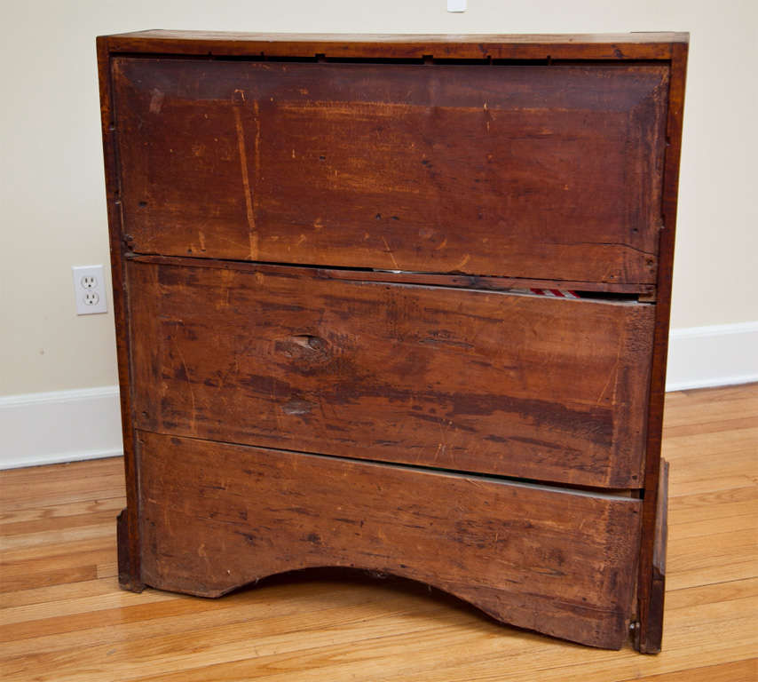 18th Century Tiger Maple Connecticut Desk For Sale 3