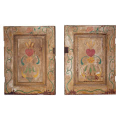 Old Door  Wall Hanging Paintings Attributed to Peter Hunt