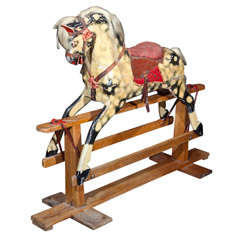 Vintage EARLY 20TH CENTURY CHILD'S ROCKING  HORSE