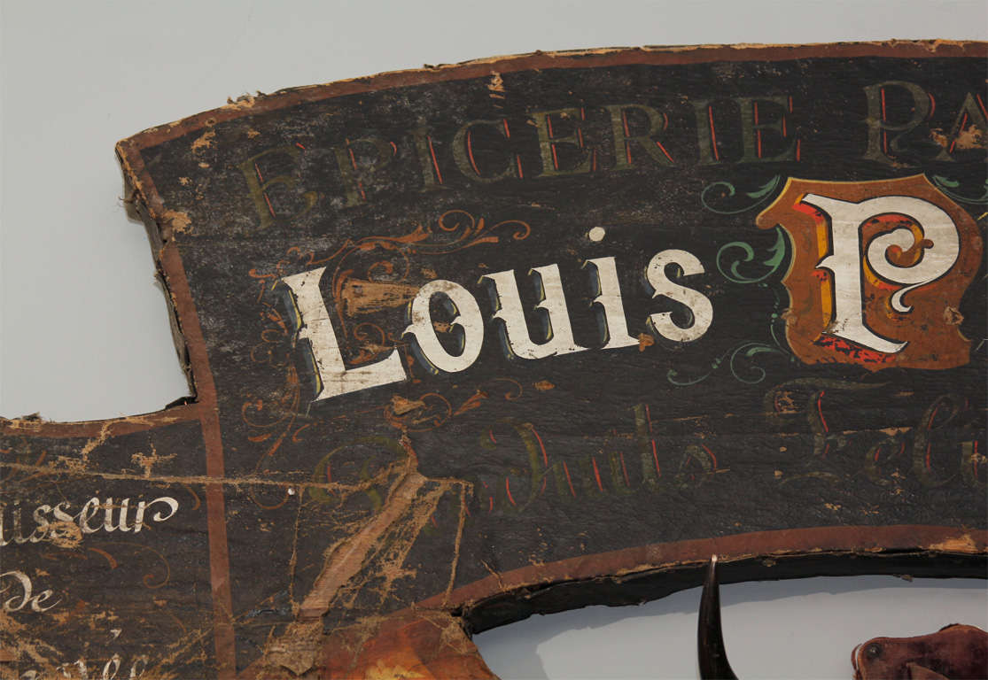 20th Century Large French Trade Sign