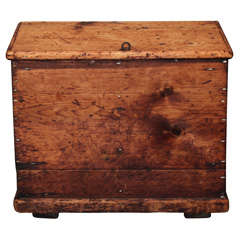 wood box perfect as side table