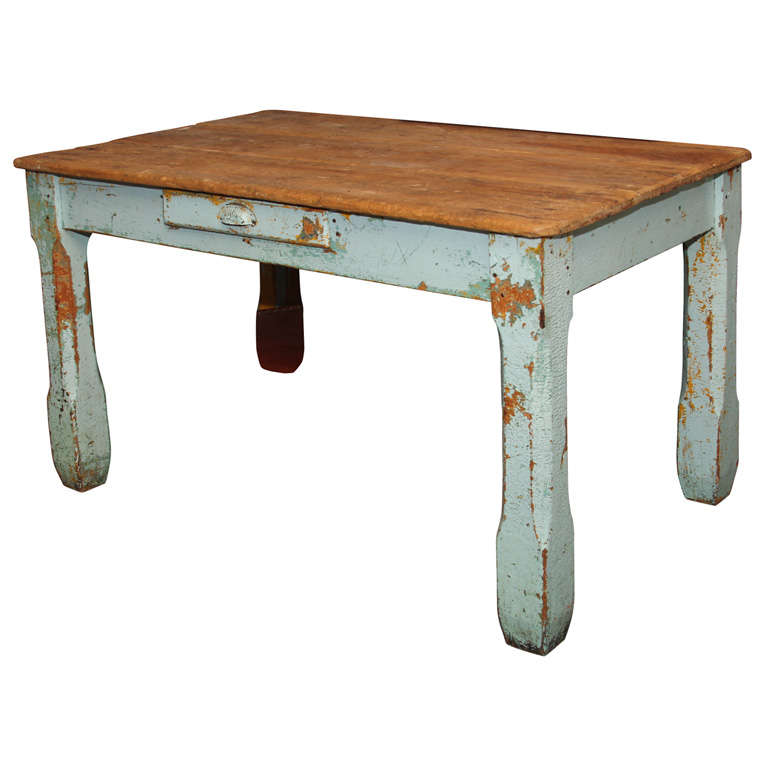 old paint farm table