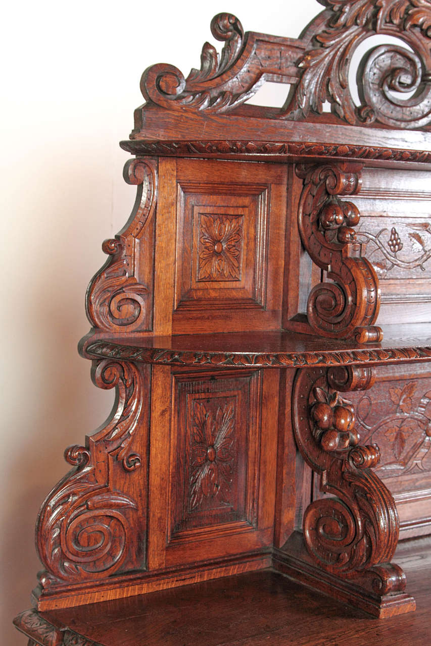 Finely Carved Antique Hunting Buffet at 1stDibs hunting