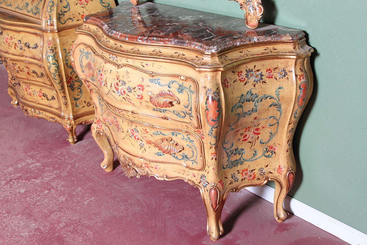 ThreePiece Painted Italian Furniture Set at 1stDibs