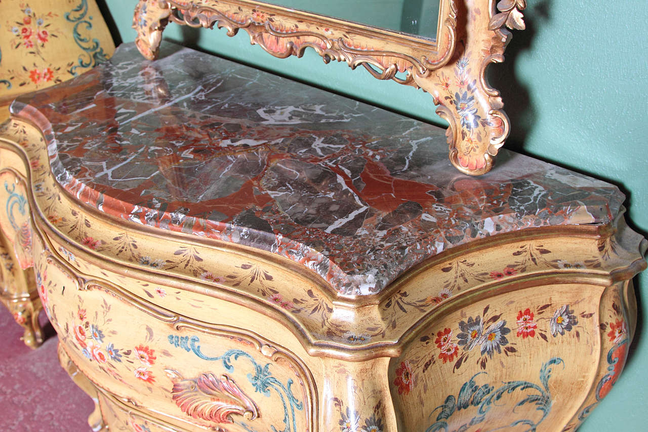 ThreePiece Painted Italian Furniture Set at 1stDibs