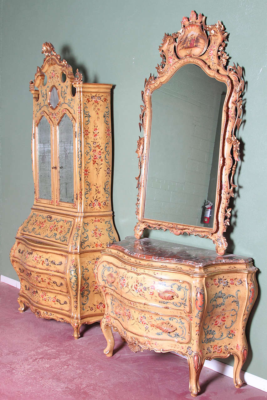 ThreePiece Painted Italian Furniture Set at 1stDibs