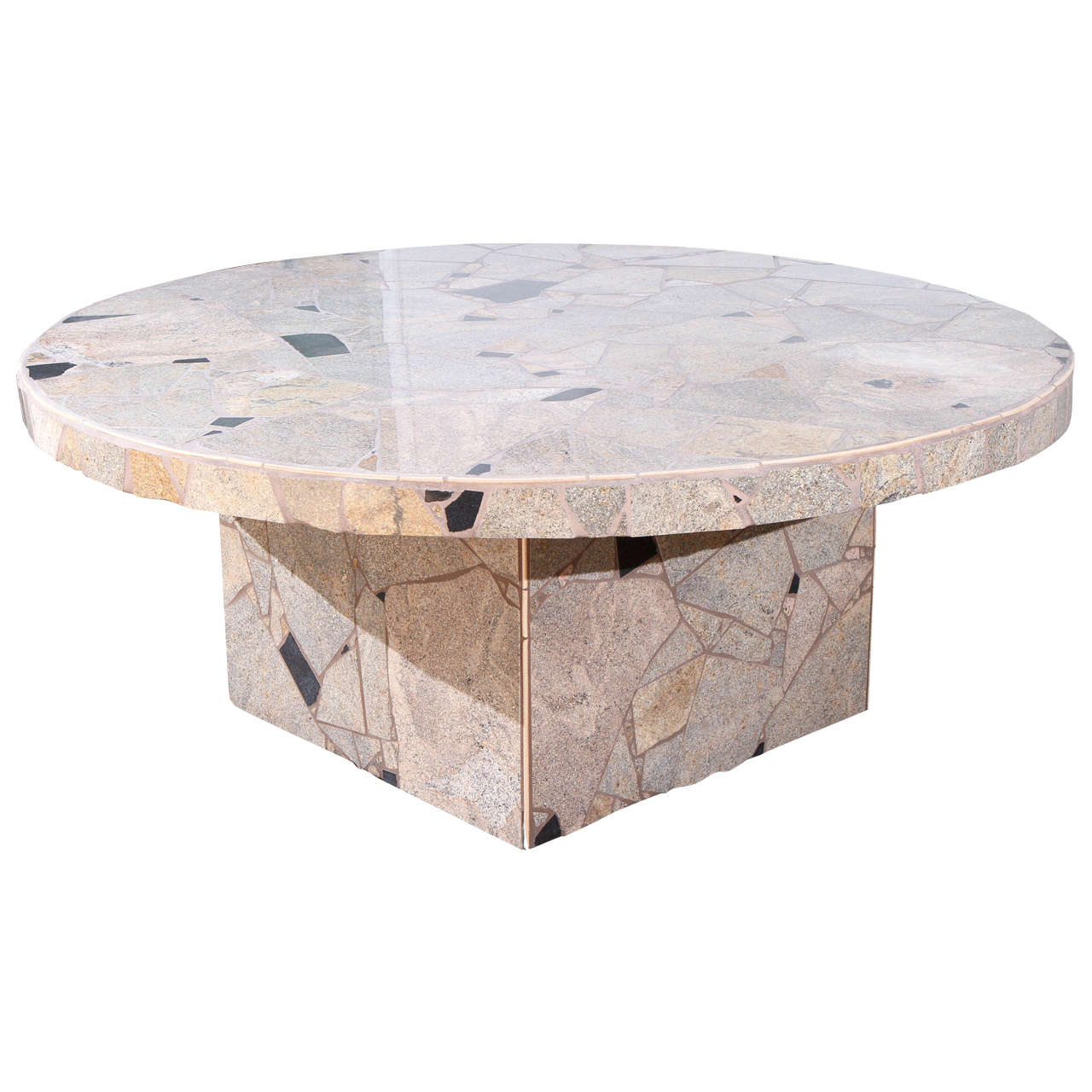 Fabulous Stone Mosaic Outdoor Dining Table by Marlo Bartels for Steve Chase