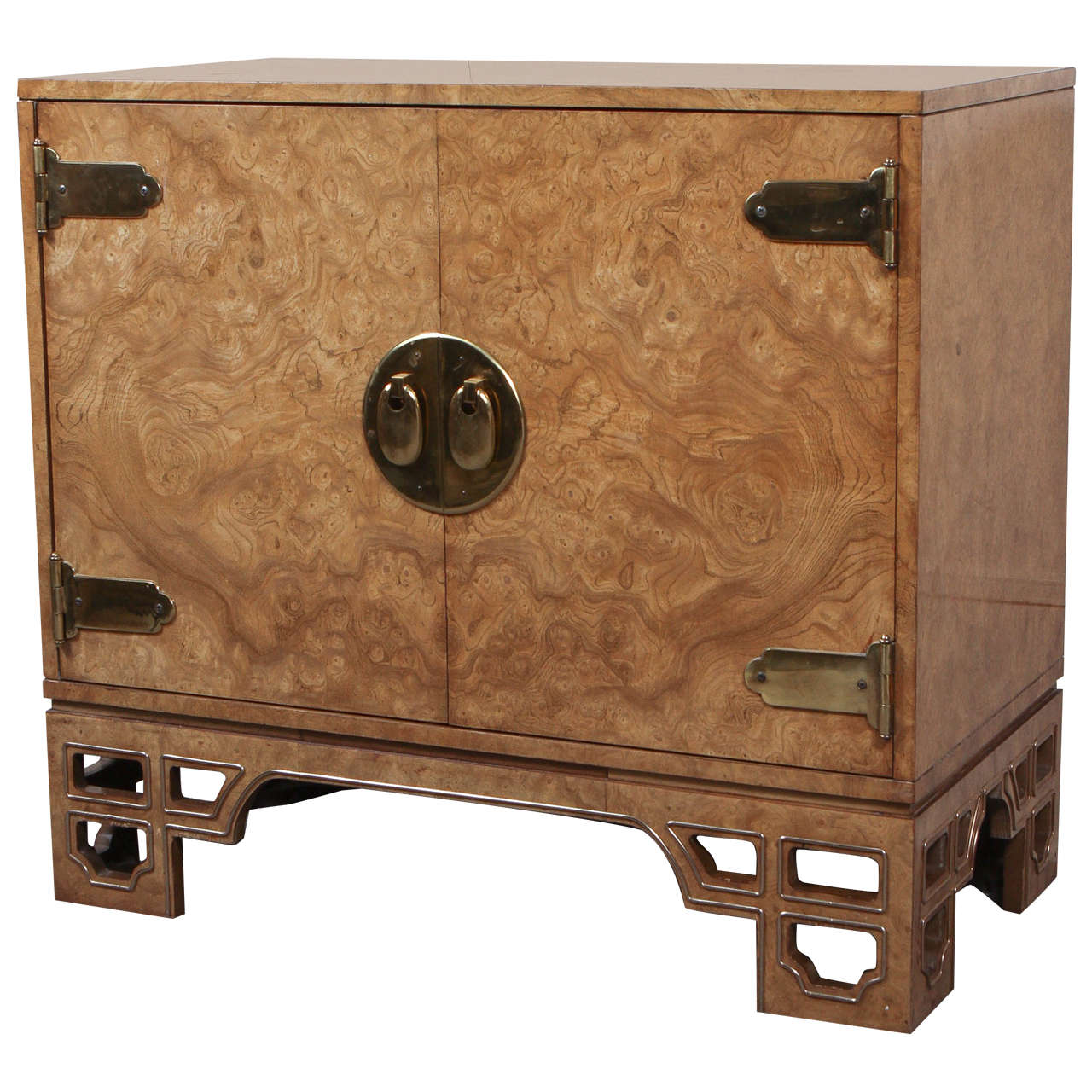 Beautiful Oriental Style in Burlwood by Mastercraft at 1stDibs