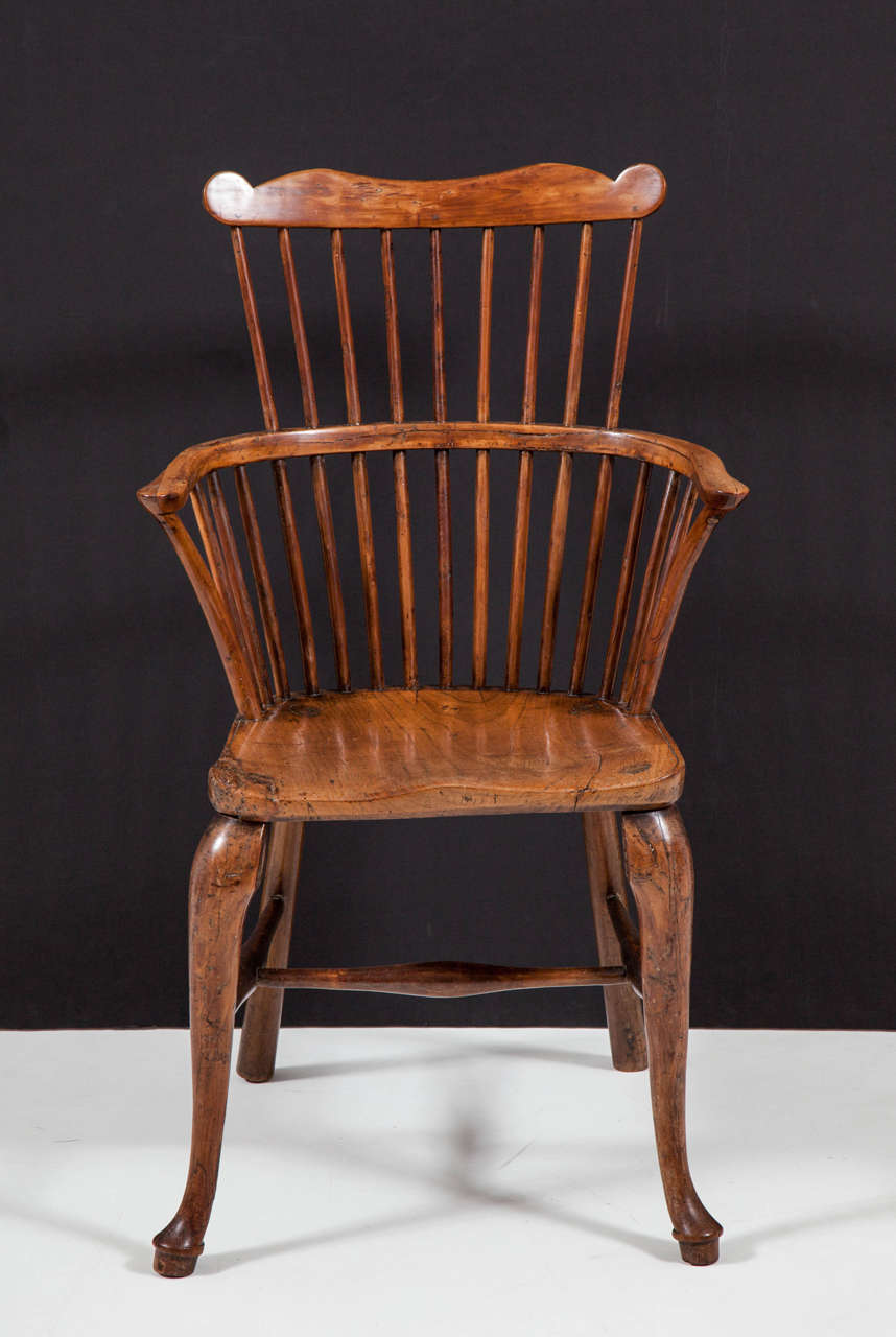 Late 18th Century English Fruitwood Windsor Chair
