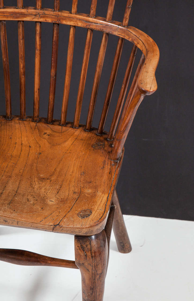 English Fruitwood Windsor Chair 1