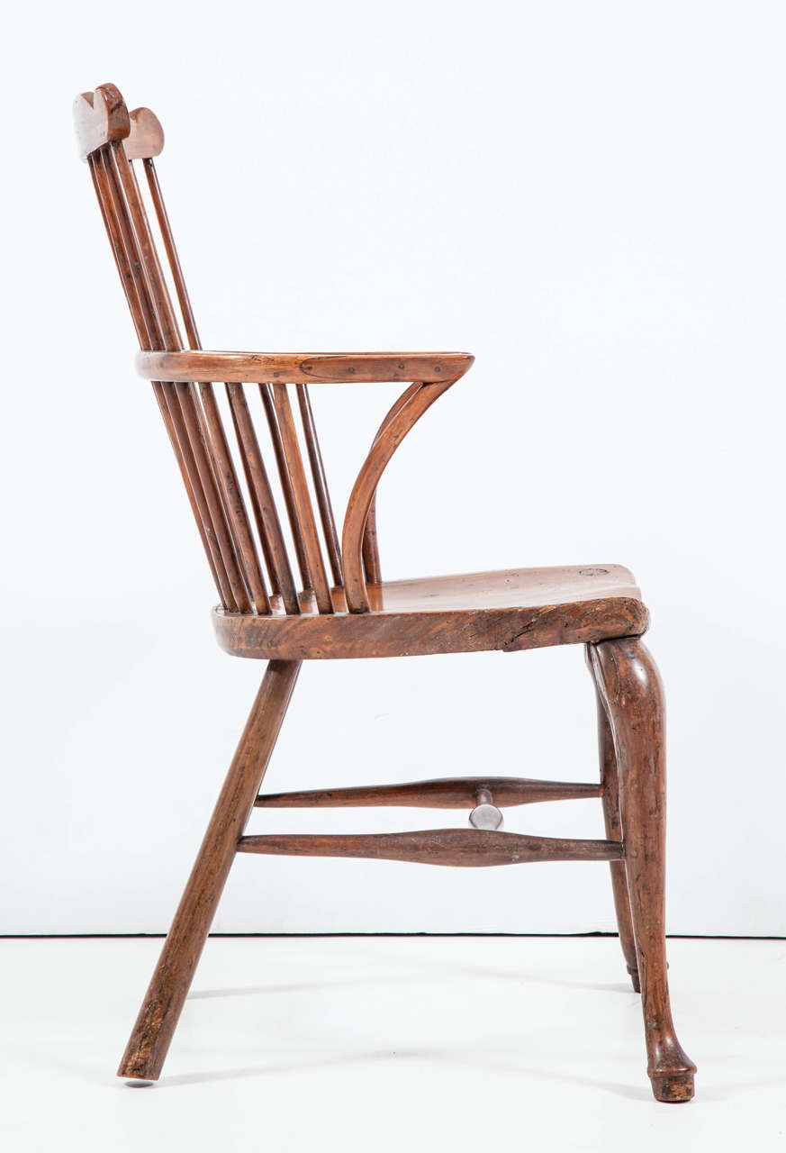 English Fruitwood Windsor Chair 4