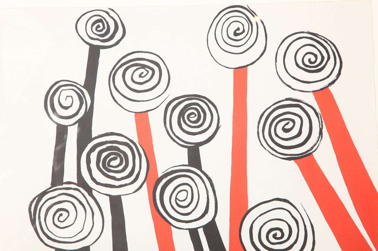 Unsigned Calder Print, circa 1960 In Excellent Condition For Sale In New York, NY