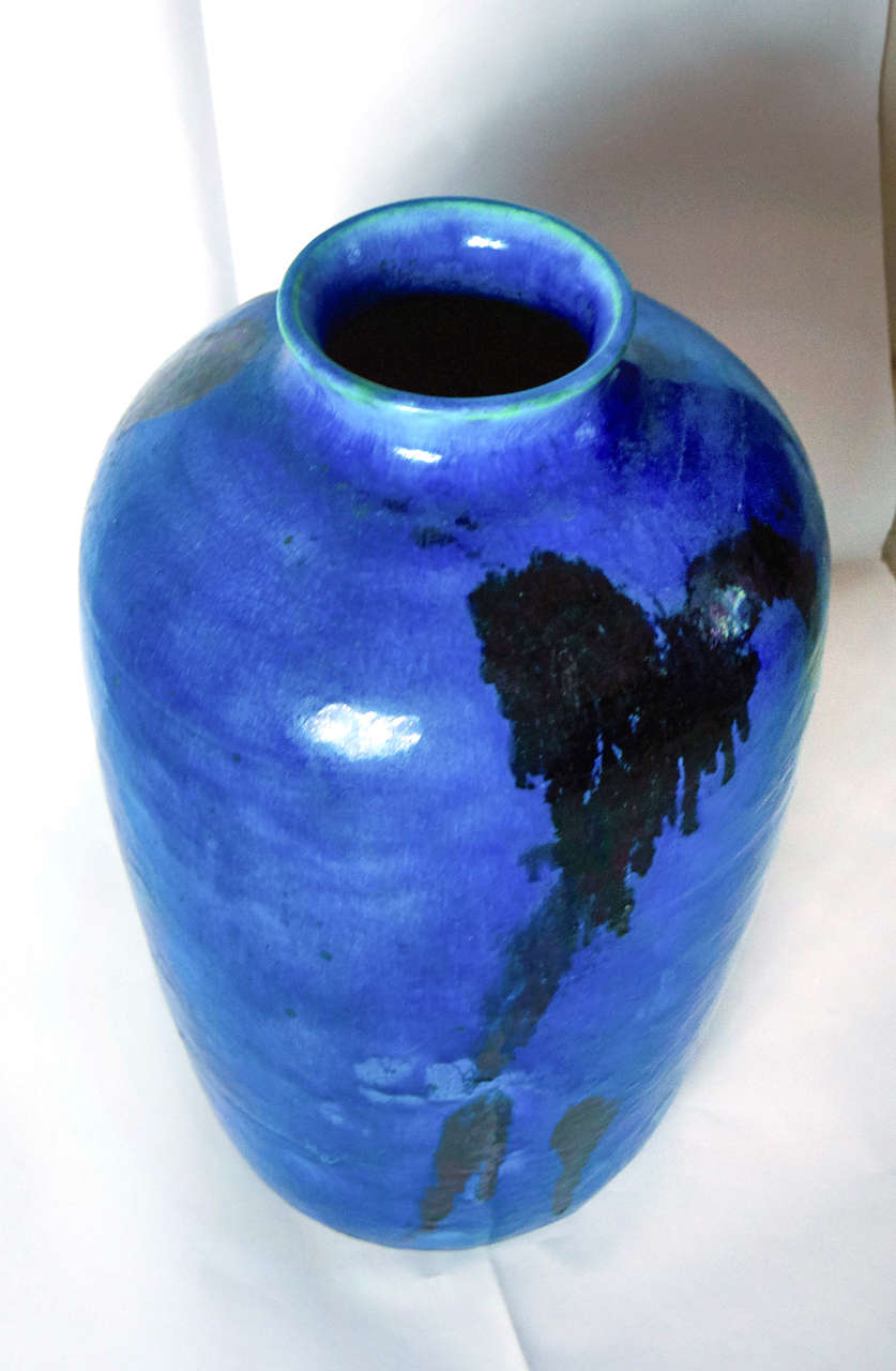 Mid-20th Century Italian 1950s Big Ceramic Vase by Guido Gambone