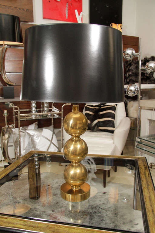 Pair of stunning brass table lamp from the 1940's.