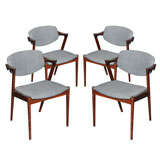Set of 4 Rosewood Dining Chairs by Kai Kristiansen