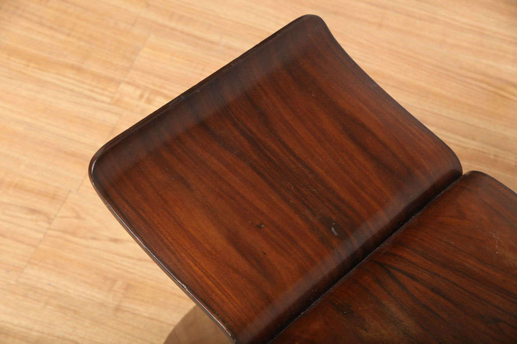 20th Century Yanagi Rosewood Butterfly Stool by Vitra Design Museum
