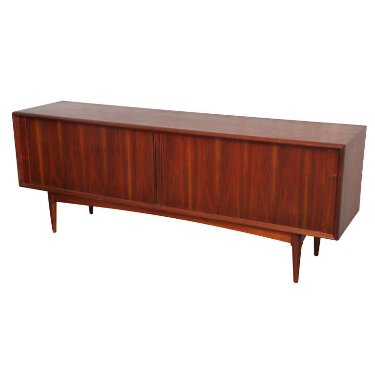 Danish Sideboard with Tambour Doors