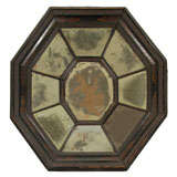 Antique Late 17th Century Flemish Baroque Octagonal Mirror