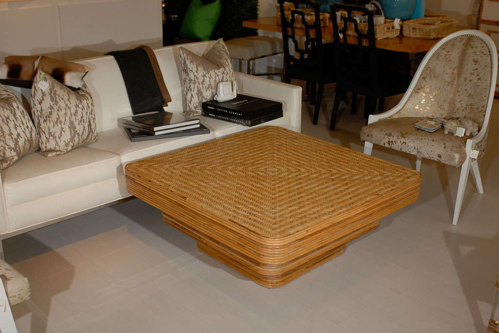 Split Reed Coffee Table at 1stDibs