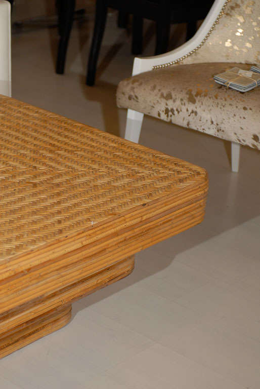 Split Reed Coffee Table at 1stDibs