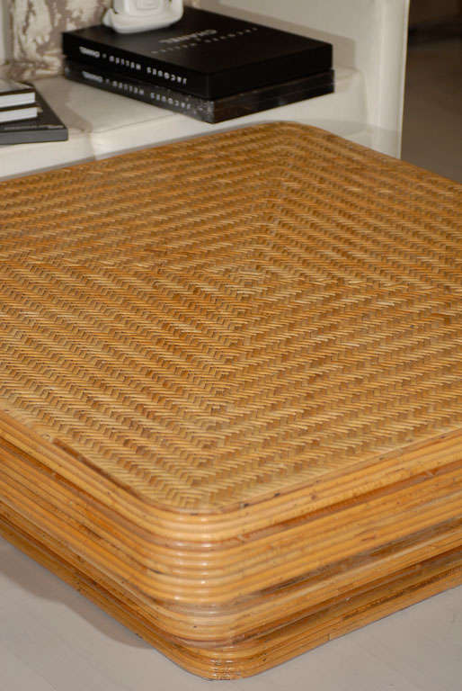 Split Reed Coffee Table at 1stDibs