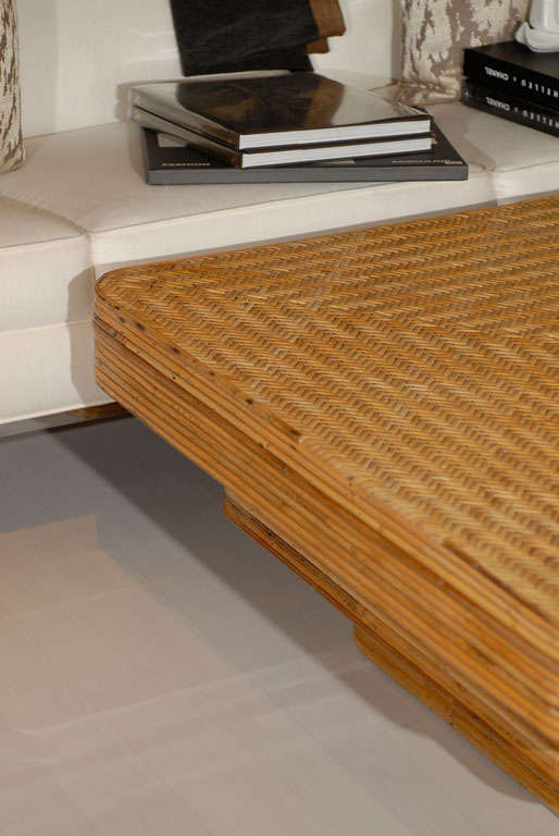 Split Reed Coffee Table at 1stDibs