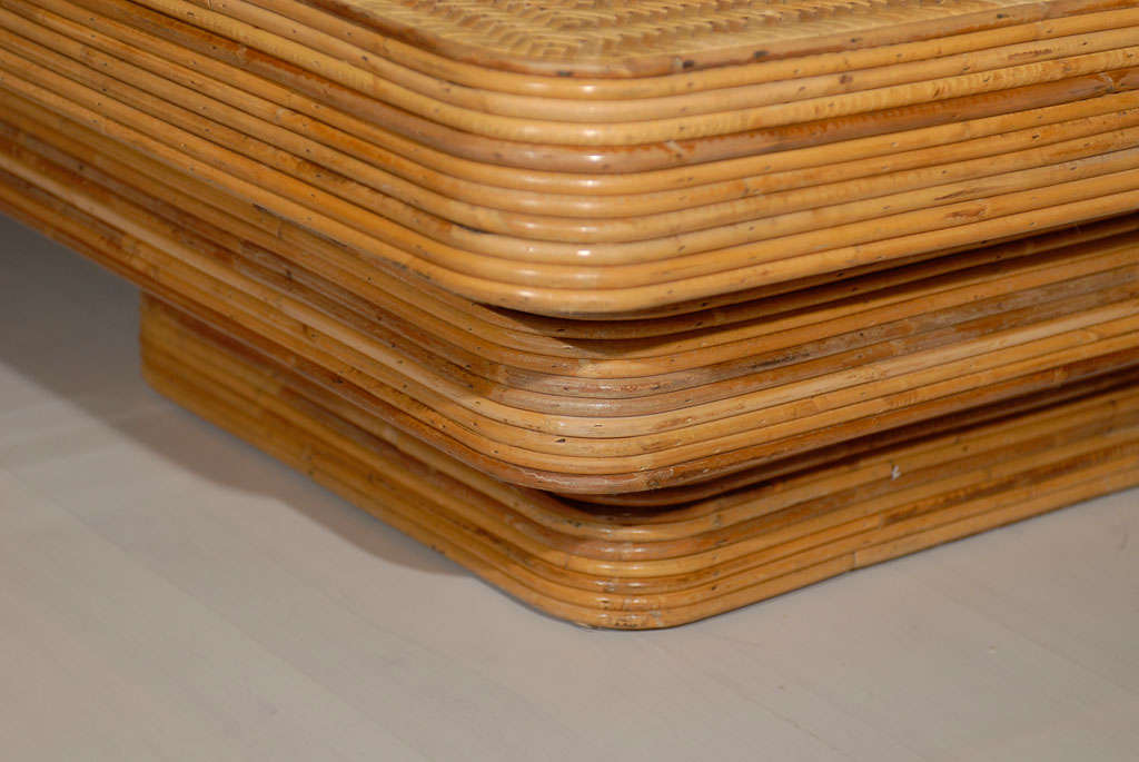 Split Reed Coffee Table at 1stDibs