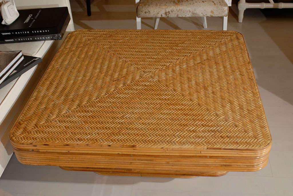 Split Reed Coffee Table at 1stDibs