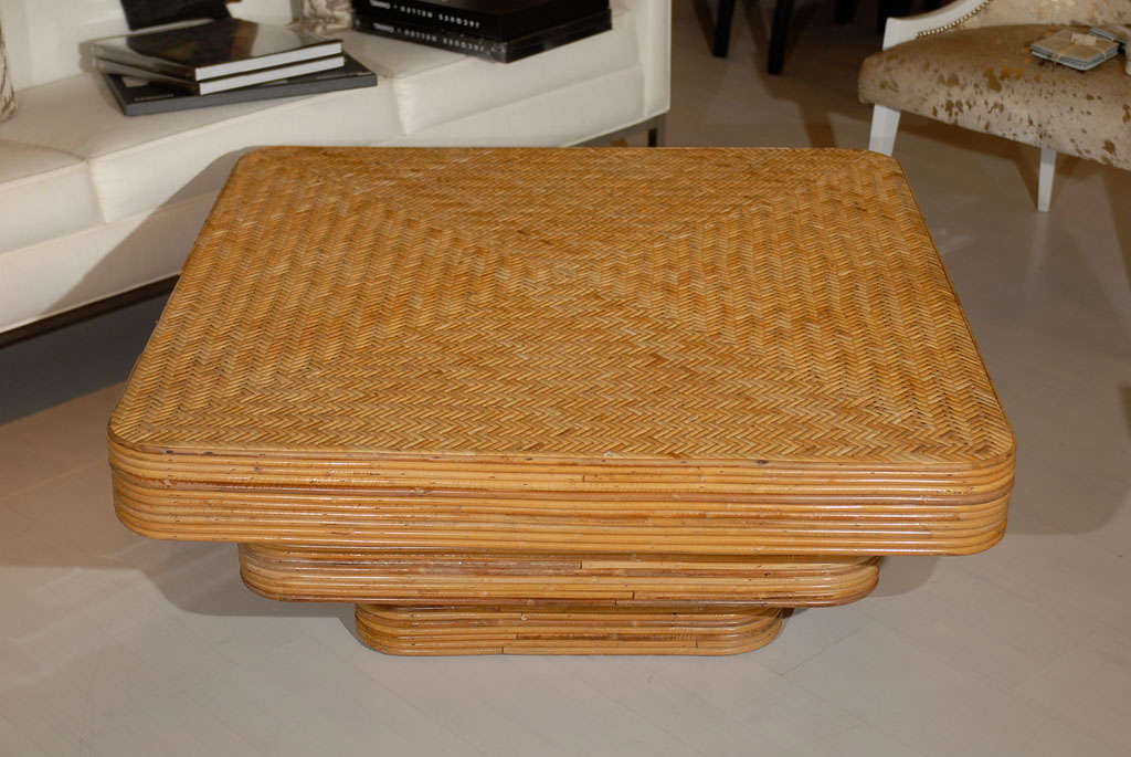 Split Reed Coffee Table at 1stDibs