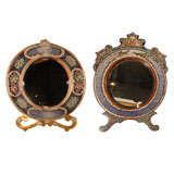 2 exquisite Venetian millefiore mosaic mirrors