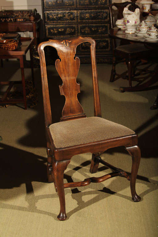 set of 8 period Queen Anne dining chairs