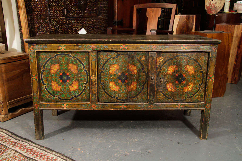 Tibetan Low Monastery Table w/ Storage