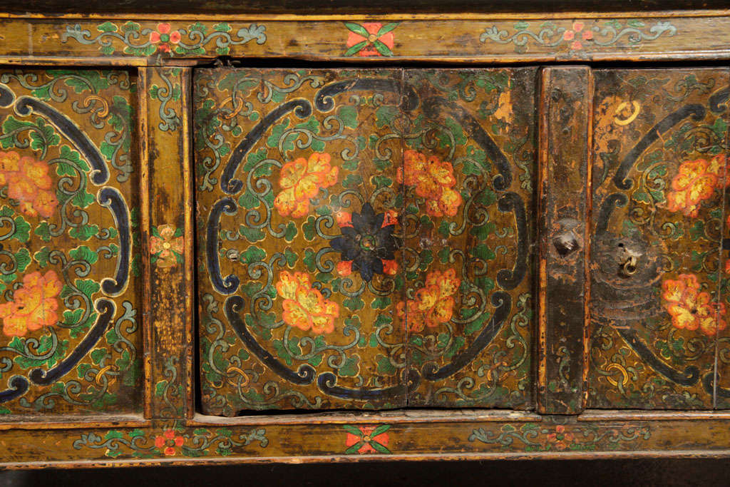 18th Century and Earlier Low Monastery Table w/ Storage