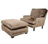 Handsome Lounge Chair and Ottoman