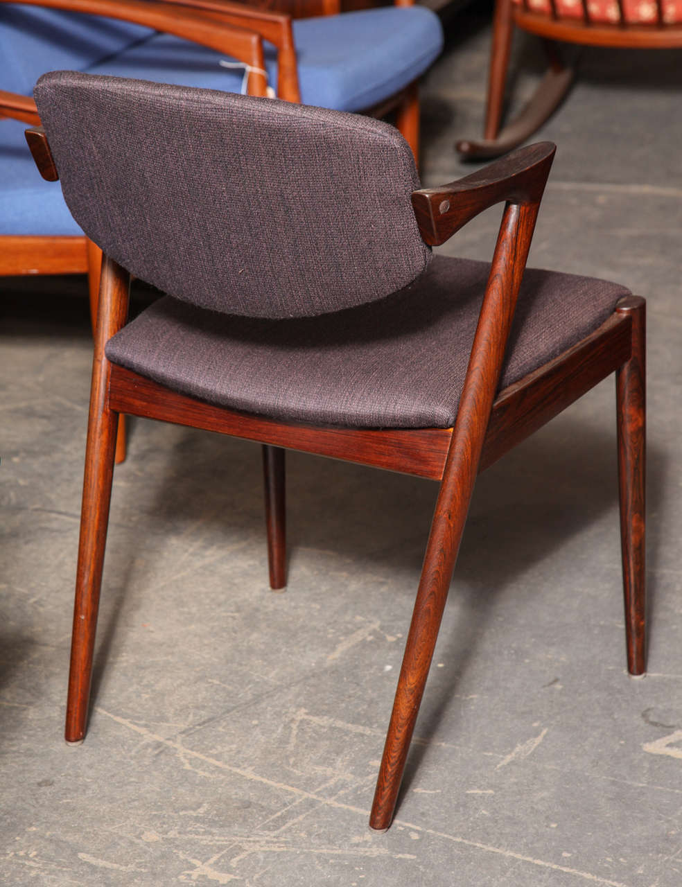 Mid-20th Century Kai Kristiansen No. 42 Dining Chair, Rosewood, Set of Six