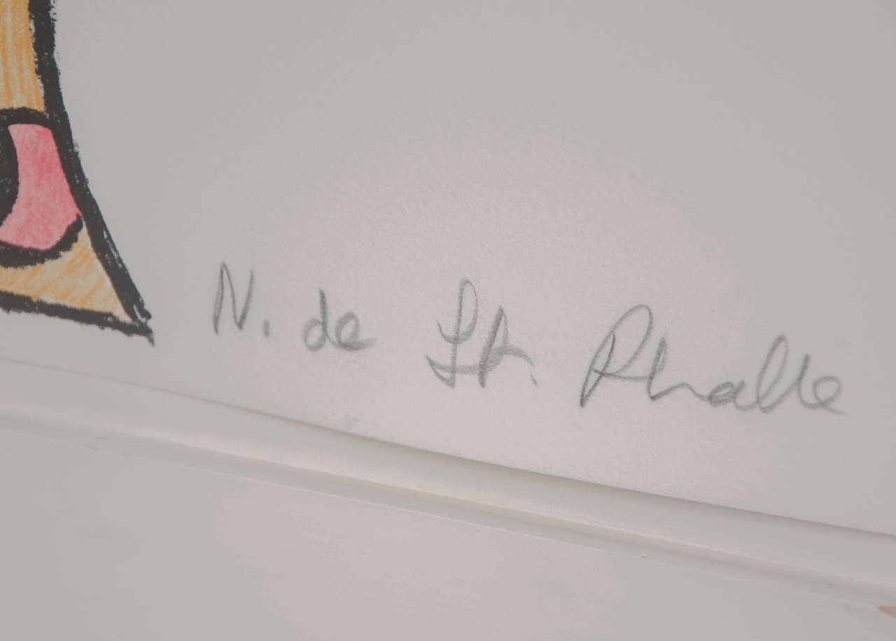 1970s Niki de Saint Phalle 'Madame Pomme De Terre' Signed Abstract Lithograph 3