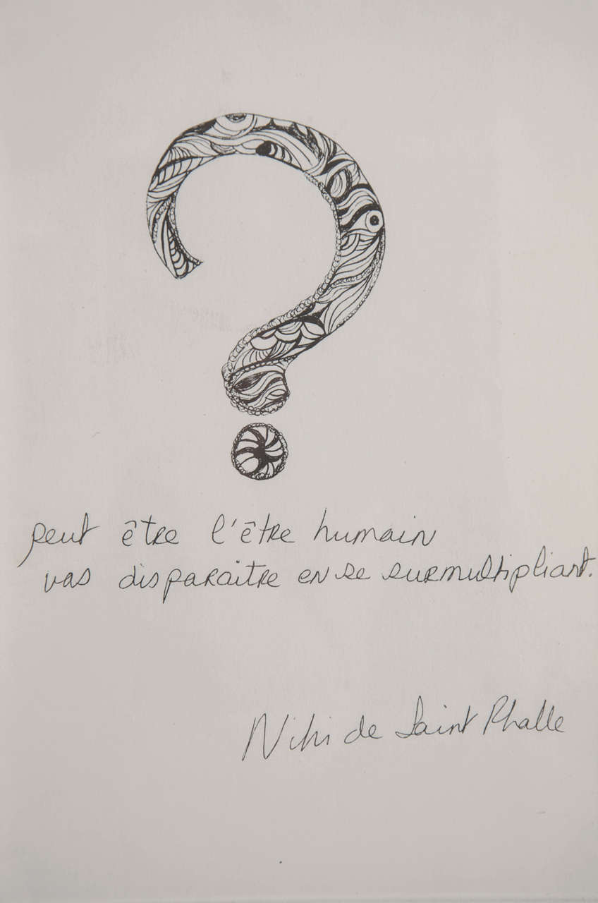 Late 20th Century 1970s Niki de Saint Phalle 'L'etre Humain' print  For Sale