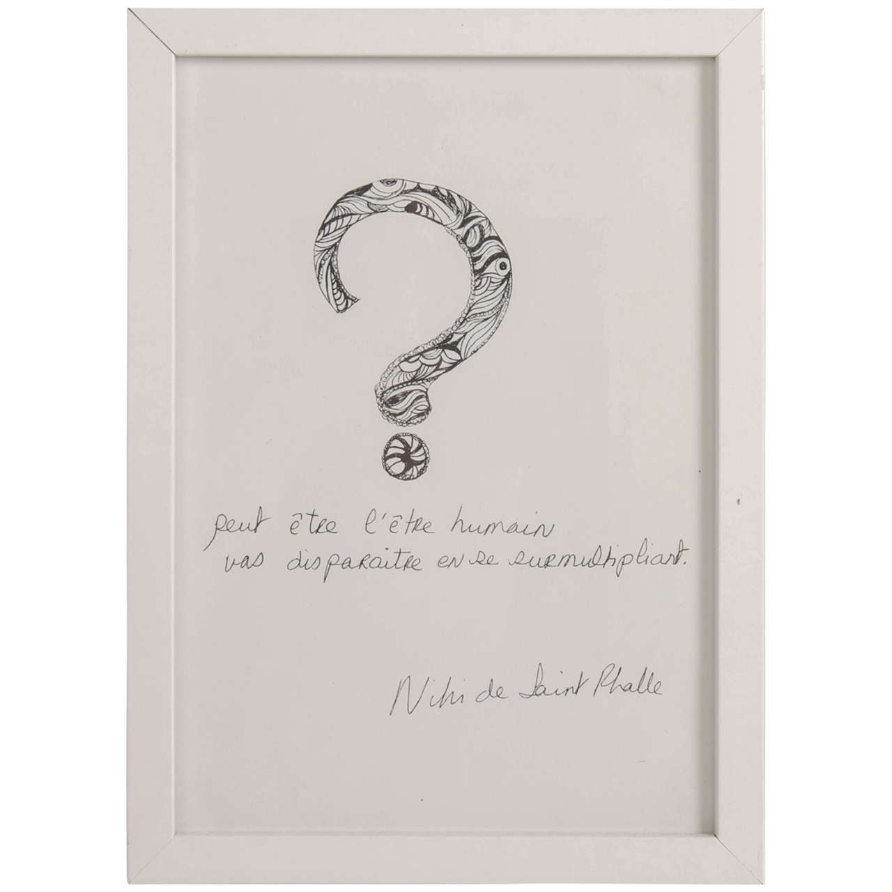 1970s Niki de Saint Phalle 'L'etre Humain' print  For Sale