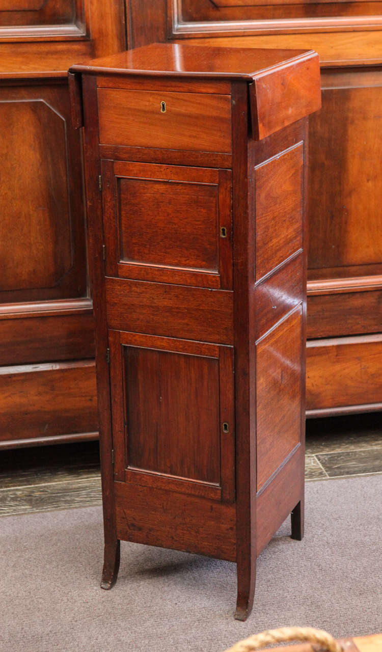 English 19th c. Tall Jewelers Cabinet in Mahogany