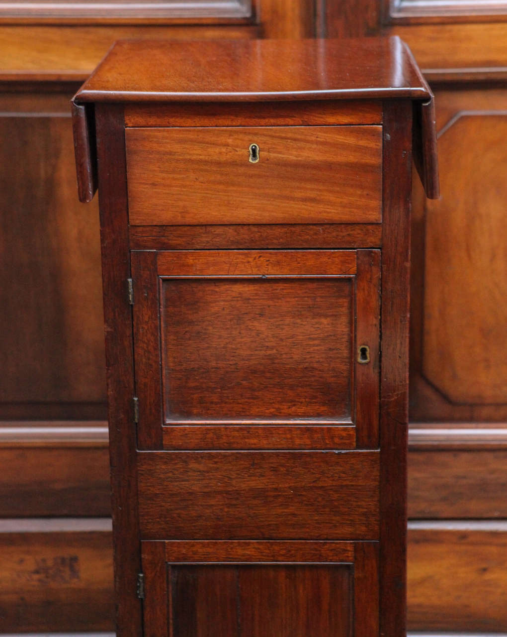 19th Century 19th c. Tall Jewelers Cabinet in Mahogany