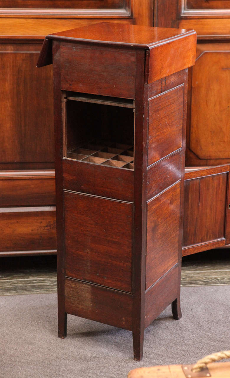 19th c. Tall Jewelers Cabinet in Mahogany 3