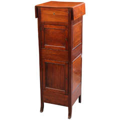 Antique 19th c. Tall Jewelers Cabinet in Mahogany