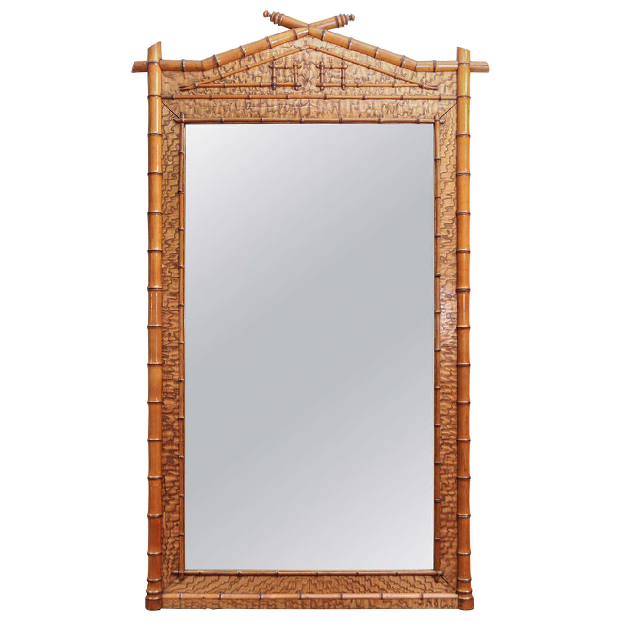 Early 19th Century Bamboo Mirror