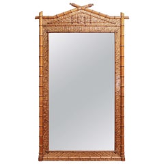Early 19th Century Bamboo Mirror