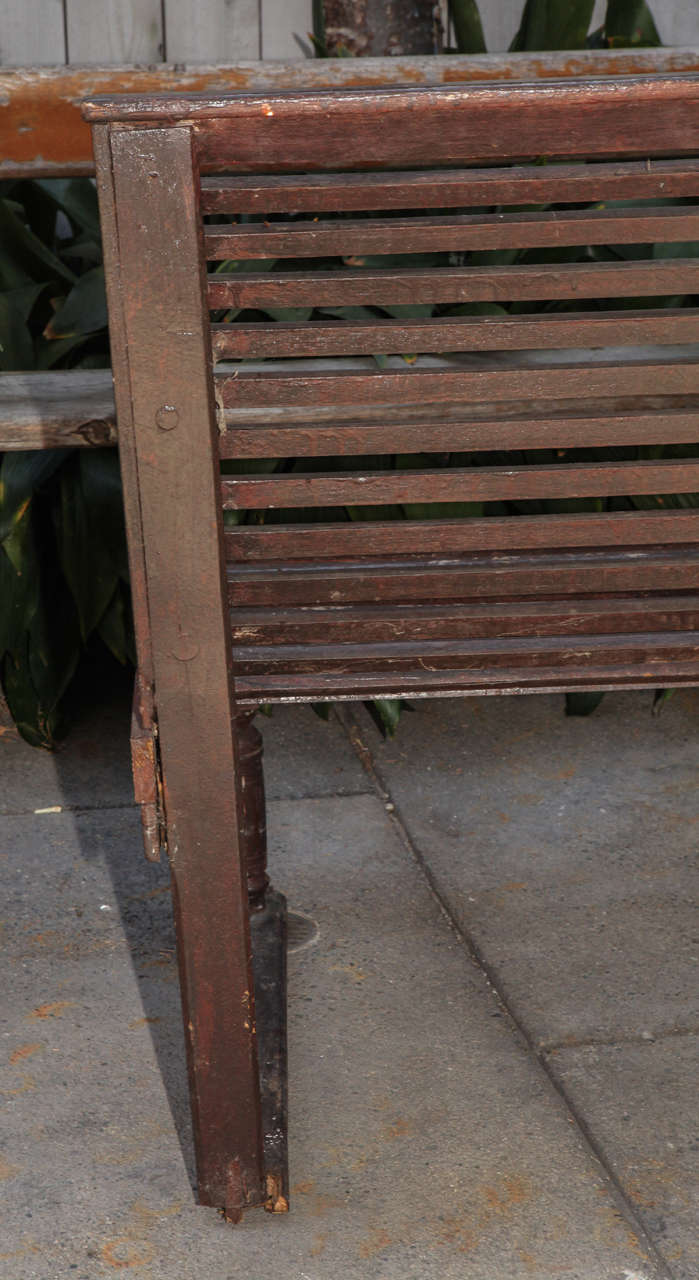 19th c. Wood Garden Bench at 1stdibs