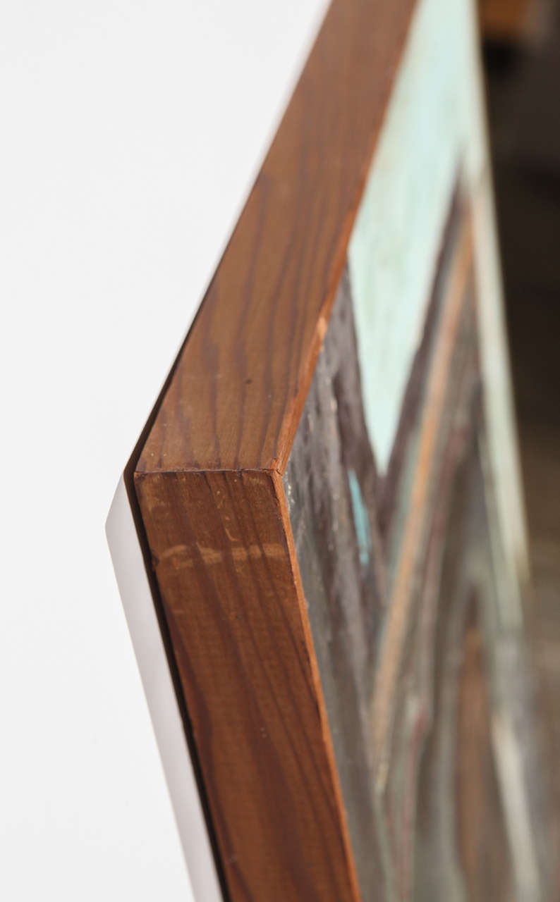 Signed Oil on Board Painting of a House by Artist Roger Hayward Circa