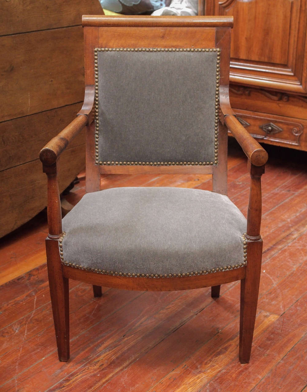 French Pair of Directoire Fauteuils For Sale