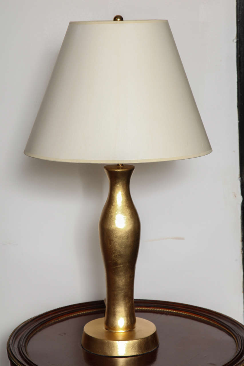 Bronze Metal Table Lamp with Italian Paper Shade
28